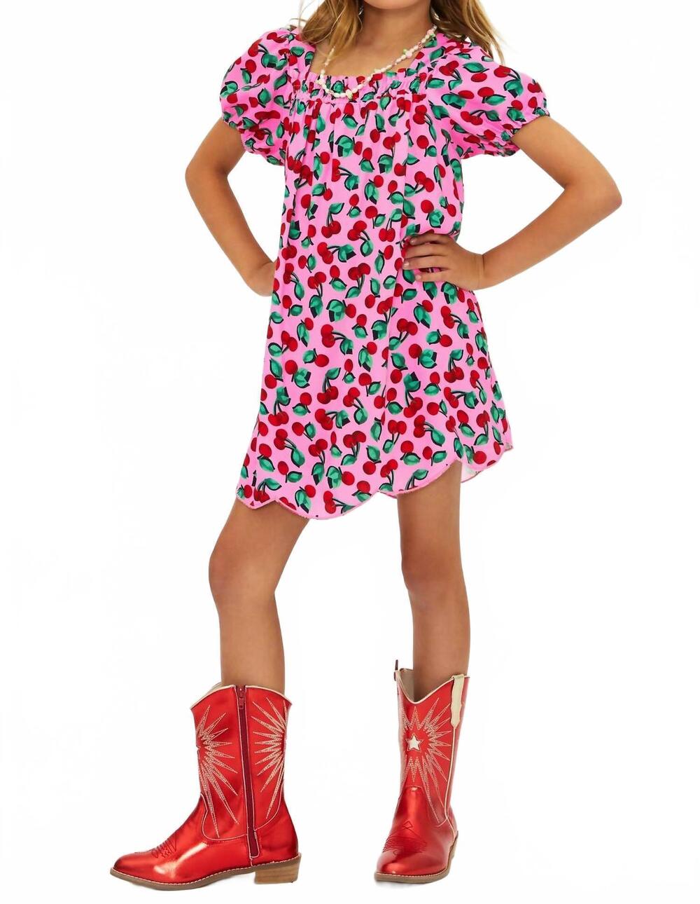 NEW BEACH RIOT little ollie dress in mon cheri print